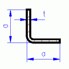 Profil L ohýbaný, mosaz, L=900 mm, rozměry 3,2 x 3,2 mm, K&S Engineering 1171